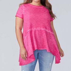 Women’s Lane Bryant sharkbite style top 2X